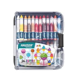 HAUSER 24 JUMBO Wax Crayons Box